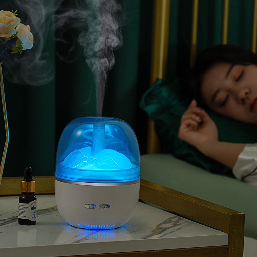 Air Humidifier Essential Oil Ultrasonic Aromatherapy Atomizer Colorful Light Heavy Fog Volume Office Home Accessories